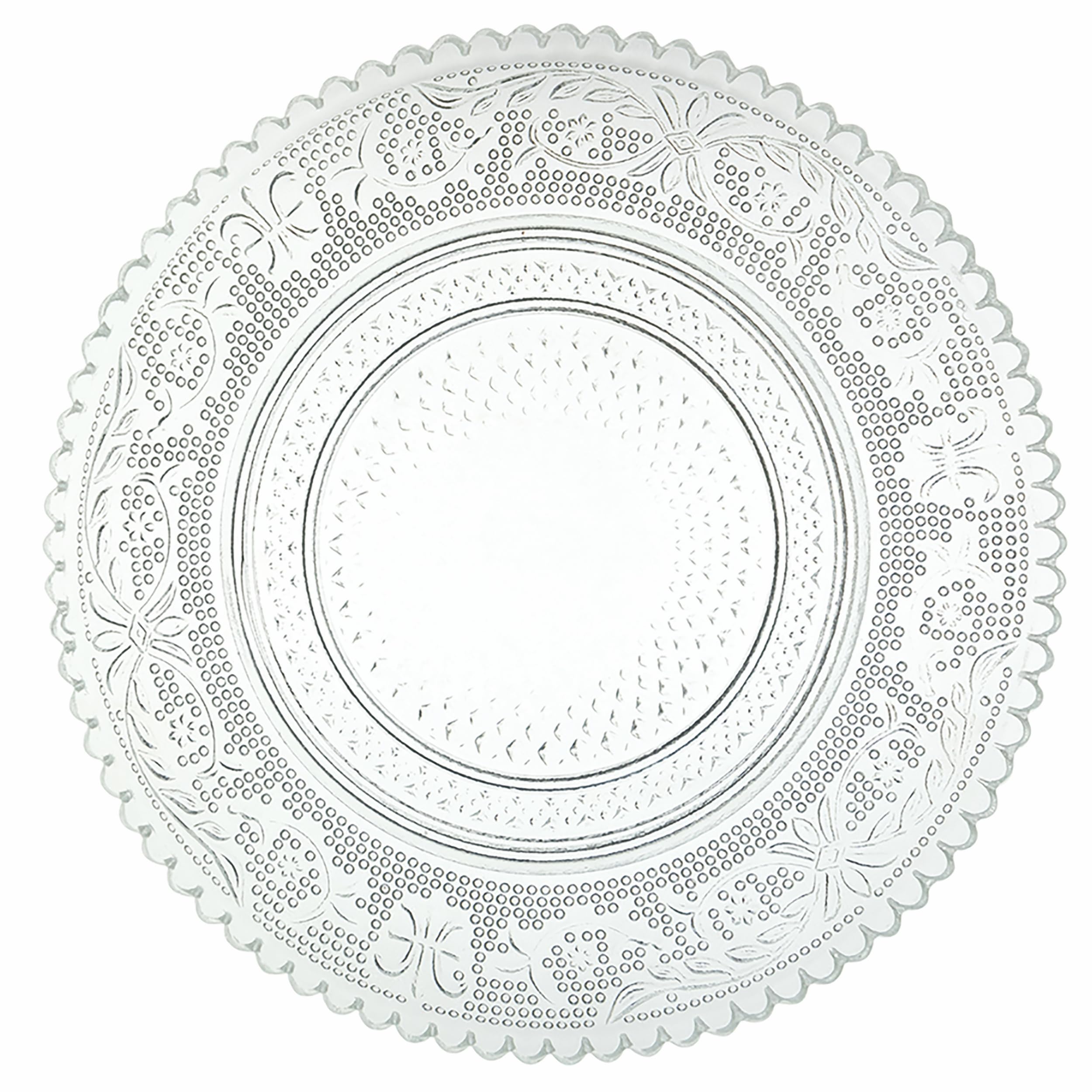 Set 6 Piattini Pane In Vetro Imperial - Ø 15 Cm, Decorati A Rilievo, Lavabili In Lavastoviglie - Foto 10