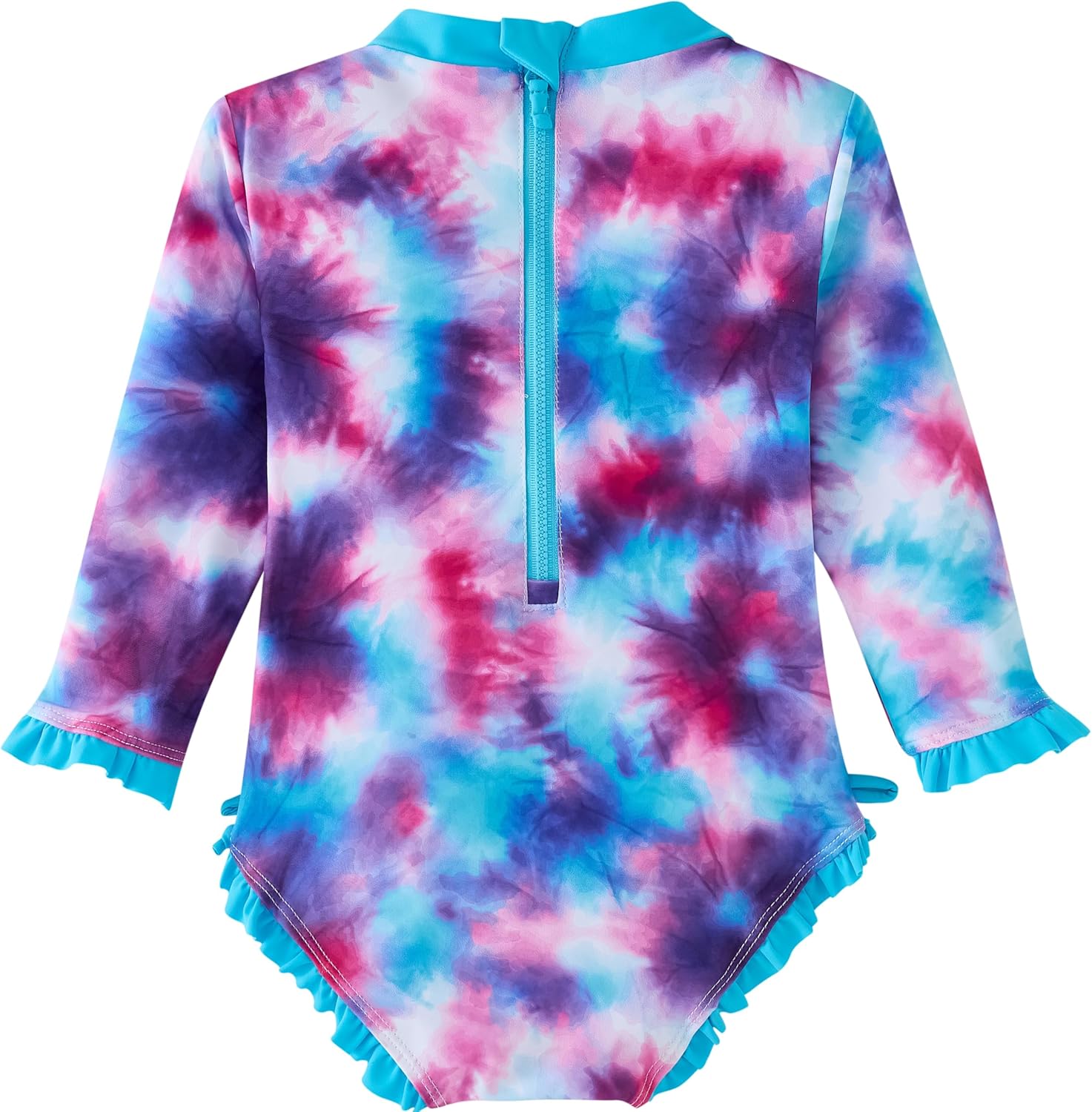 UMELOK Baby Girl Swimsuit Infant Rashguard Swimwear One Piece UPF 50+ Sun Protection Rash Guard Bathing Suit - Image 2