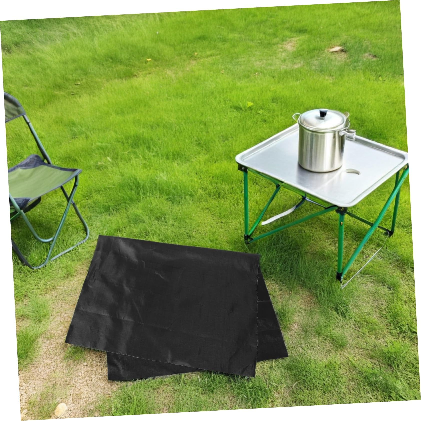 SUPVOX Tapete Ignífugo para Barbacoa De Protector para Terraza y Patio Resistente Al Aceite Calor Tapete Antiadherente para Exteriores para Debajo Parrilla o Fogata