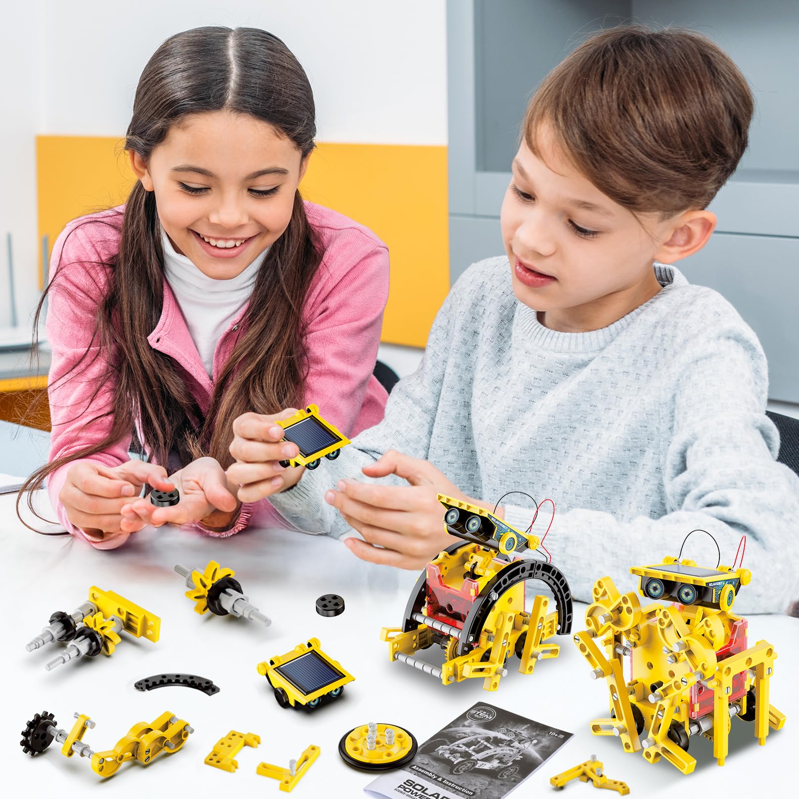Hot Bee Robot solare per bambini, esperimenti per bambini dai 6 ai 10, regalo ragazzo 8 9 10 11 12 anni, giocattolo da 8 a 12 anni per ragazzi