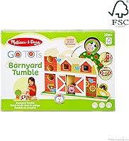 Vista 6 de Melissa & Doug GO Tots Wooden Barnyard Tumble with 4 Disks - FSC Certified
