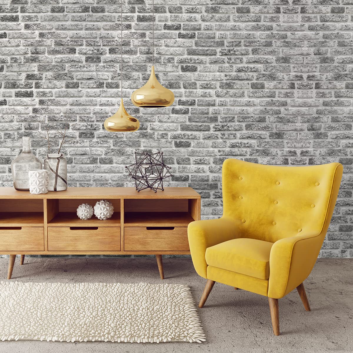 Buy Modulo 4 Pack EPS Polystyrene Panel 120x50cm 3D Brick Effect Wall