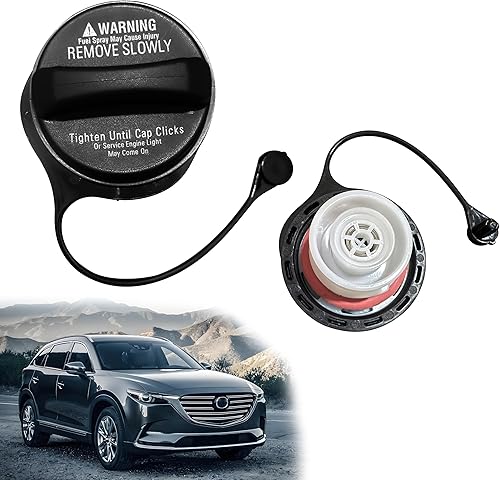 Miniatura 6 de GS3L-42-250B - Llenador de tanque de tapa de combustible para Mazda 3 2010-2013, Mazda 6 2009-2013 CX-7 2010-2012, CX-9 2007-2015, reemplaza a