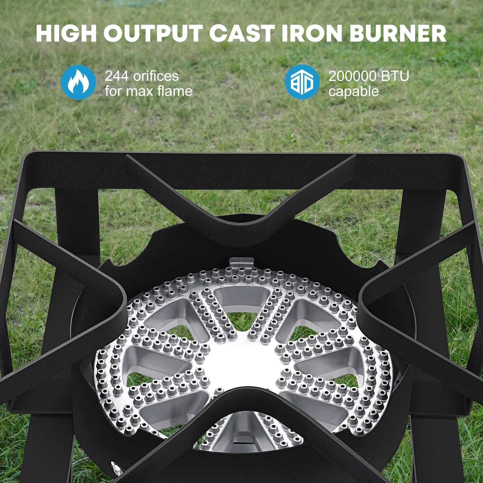 Buy Kohree Propane Gas Burners for Outdoor Cooking, 200, 000 BTU Single