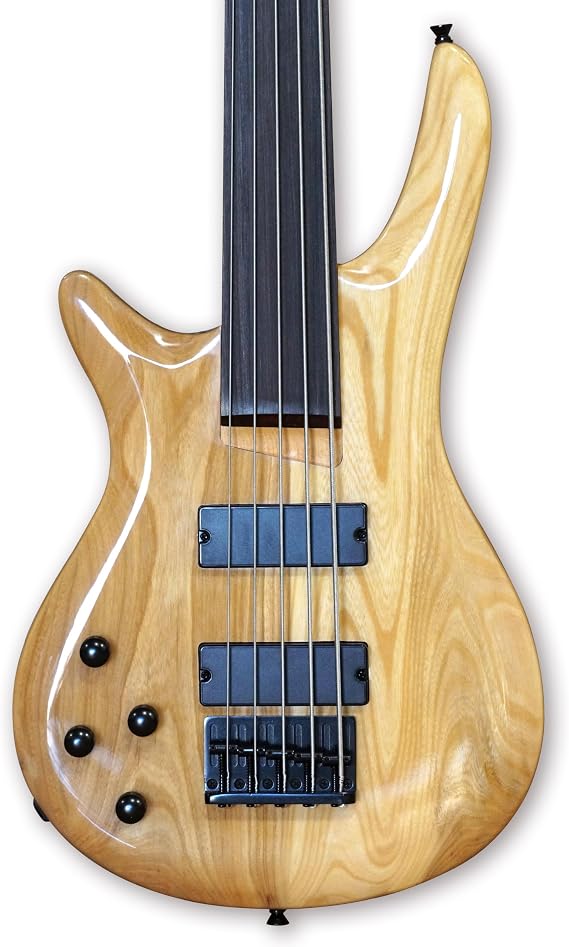 TARIO Left-handed Fretless 5 String Electric Bass Bolt_On Maple Neck,basswood Body