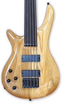 TARIO Left-handed Fretless 5 String Electric Bass Bolt_On Maple Neck,basswood Body