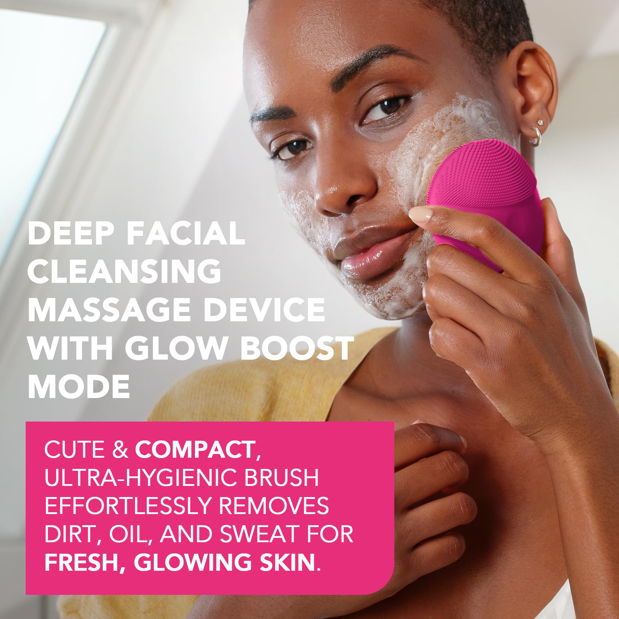 FOREO, LUNA mini 3, Escova de Limpeza e Firmadora Facial, com