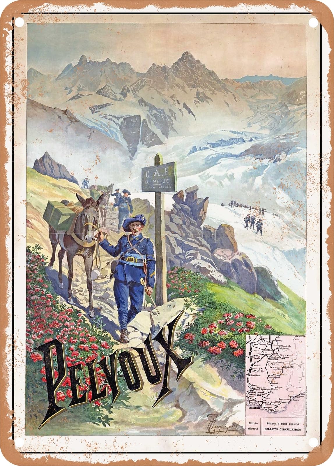 Miaomansenstore Metal Sign - 1895 Plm Pelvoux Vintage Ad 2 Home Decor