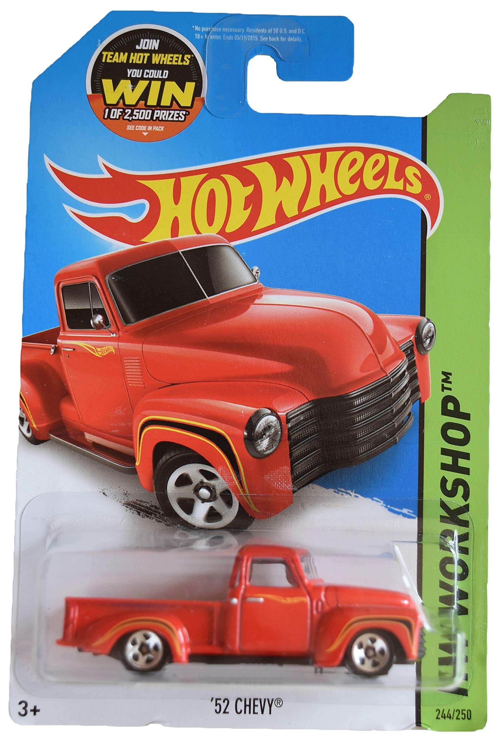 Amazon.com: Hot Wheels '52 Chevy, HW Taller 244/250 : Juguetes y