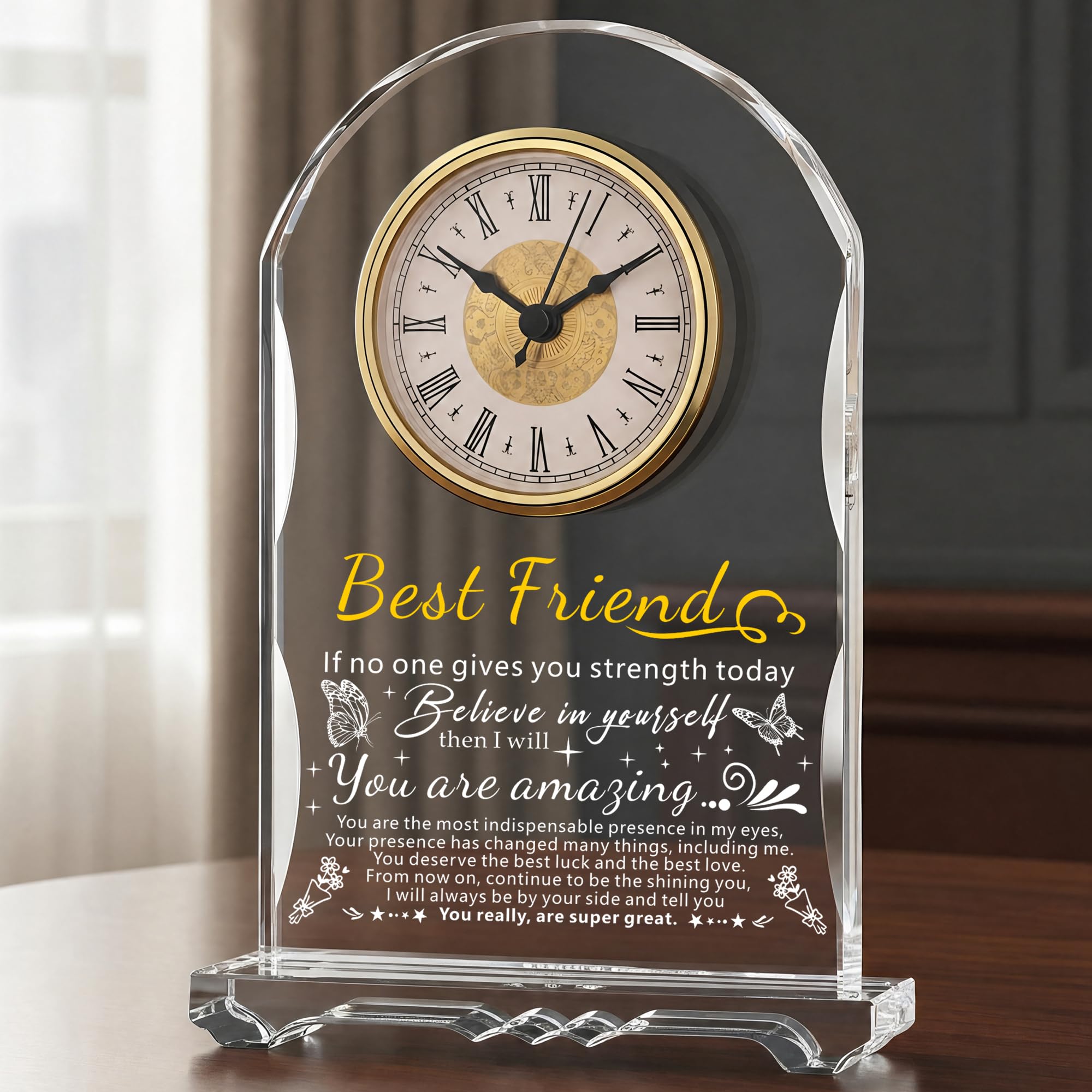 Ghtixsu Crystal Clock