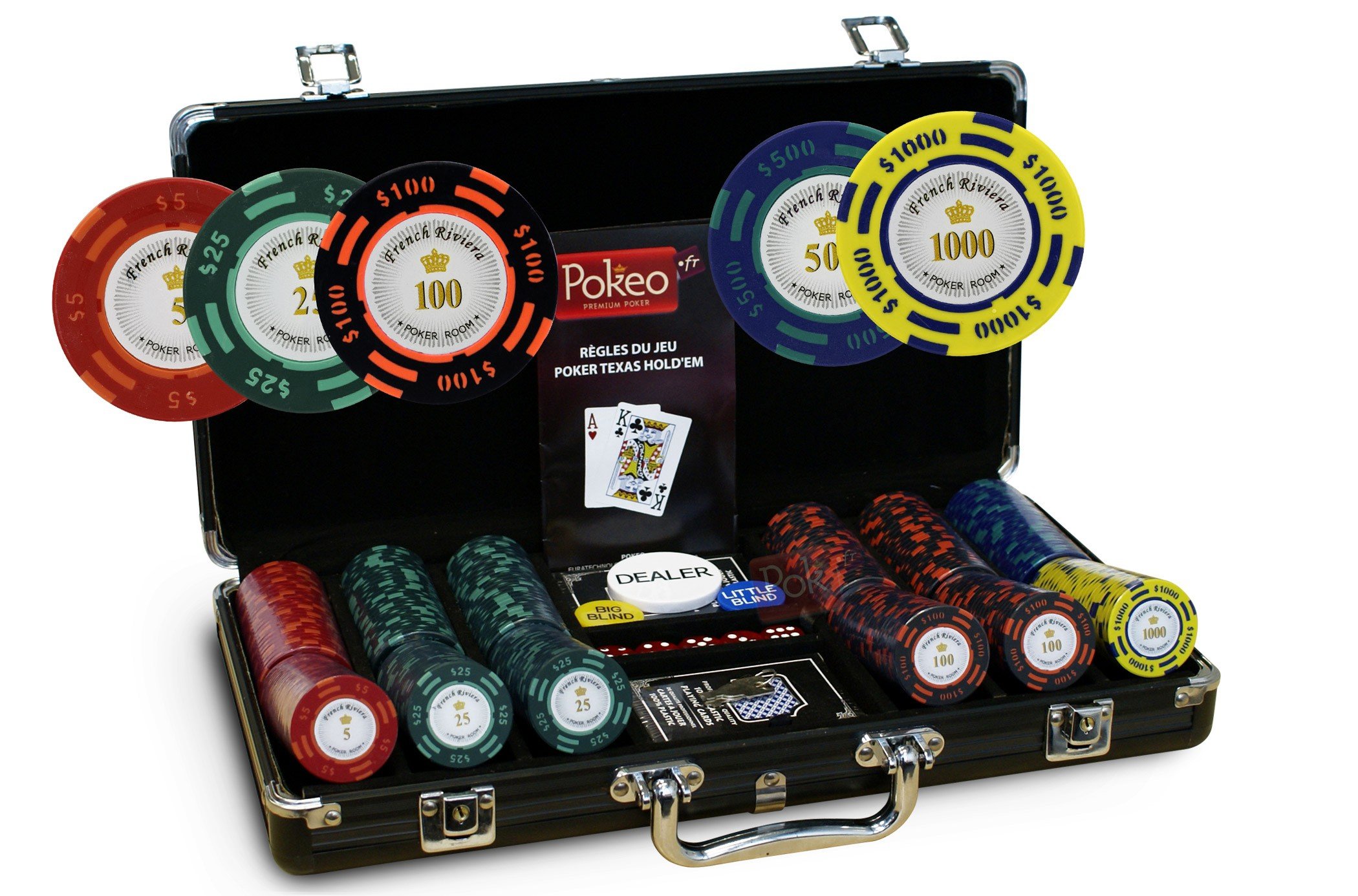 FRENCH RIVIERA Mallette 300 jetons Tournament