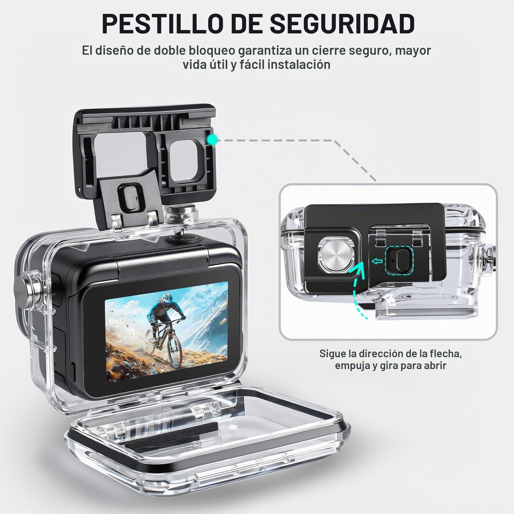 FitStill Kit de Buceo para Insta 360 Ace Pro 2/Ace Pro, 50 M/164 pies, Carcasa Impermeable + Mango de flotabilidad, para fotografía subacuática Ace Pro 2 Accesorios