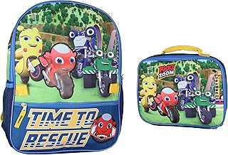 Ricky Zoom Backpack School Travel Backpack and Lunch Box Set | Great For Carrying Ricky Zoom Toys, Food, and Drinks