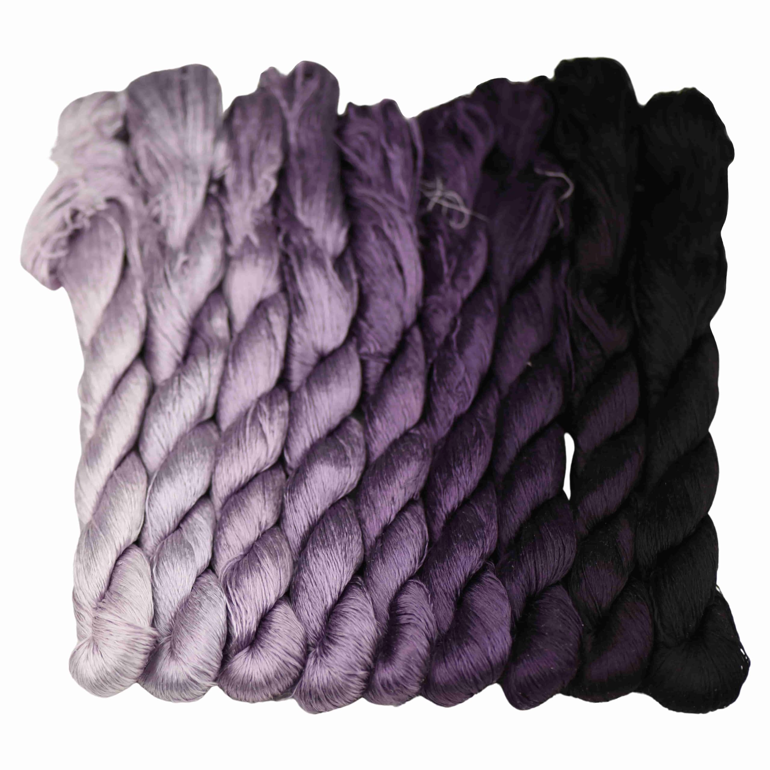 MINGGUXIUYI Natural 100% Silk Thread, Handmade Embroidery Thread, 990 Metres, 9 Colors (74)