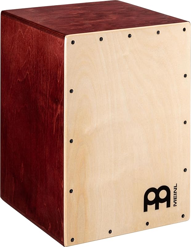 Cajón de percusión Meinl, FABRICADO EN EUROPA — Tono de caja, caja y bajo para sentarse | Madera de abedul báltico, tamaño compacto, puerto de sonido trasero, patas de silicona: para todos los niveles y entornos