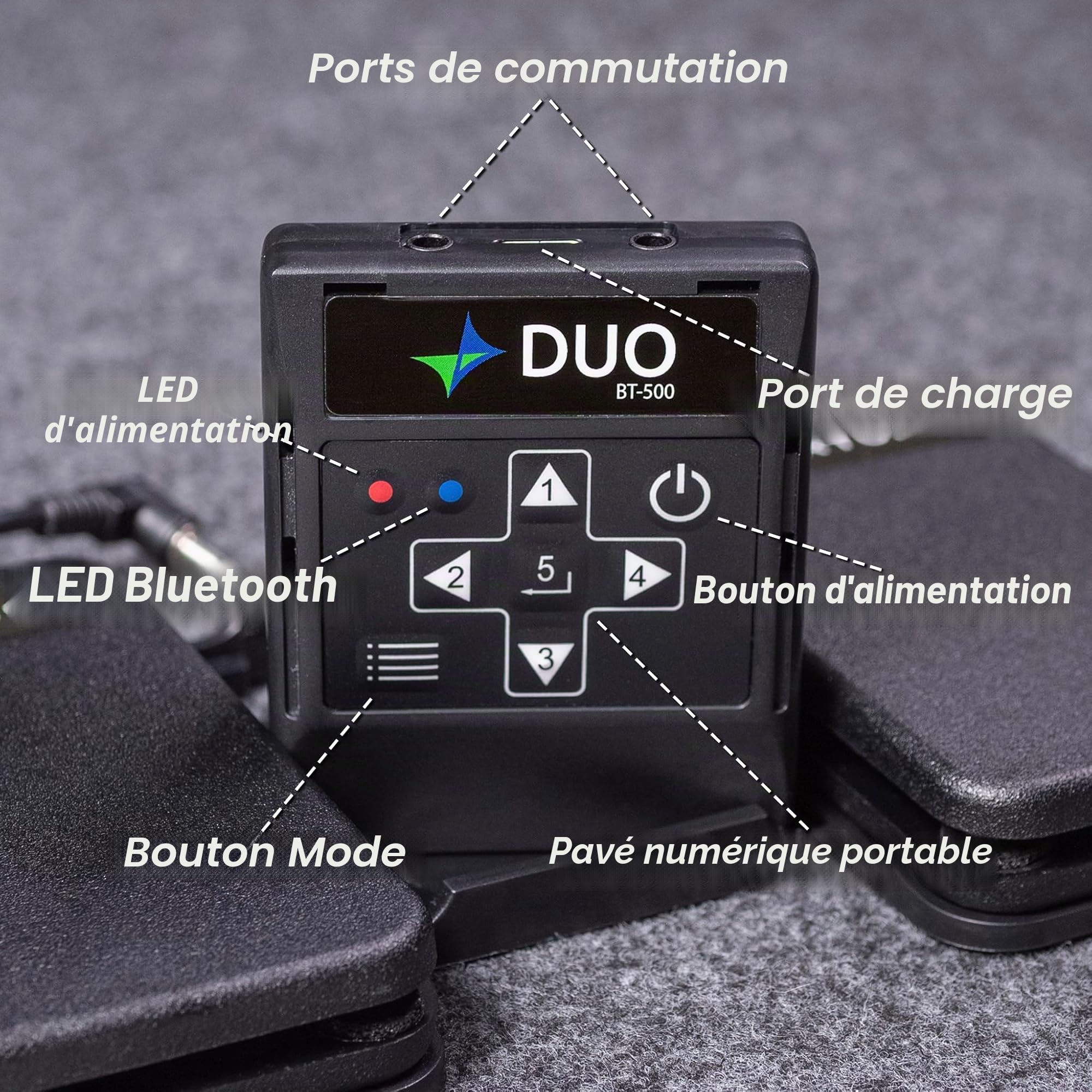 Air Turn Duo500 Contrôleur de pédale Bluetooth