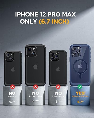 Miniatura 763 de Miracase Glass Series - Funda para iPhone 11 de 6.1 pulgadas, funda resistente de cuerpo completo mejorado con protector de pantalla de vidrio Negro