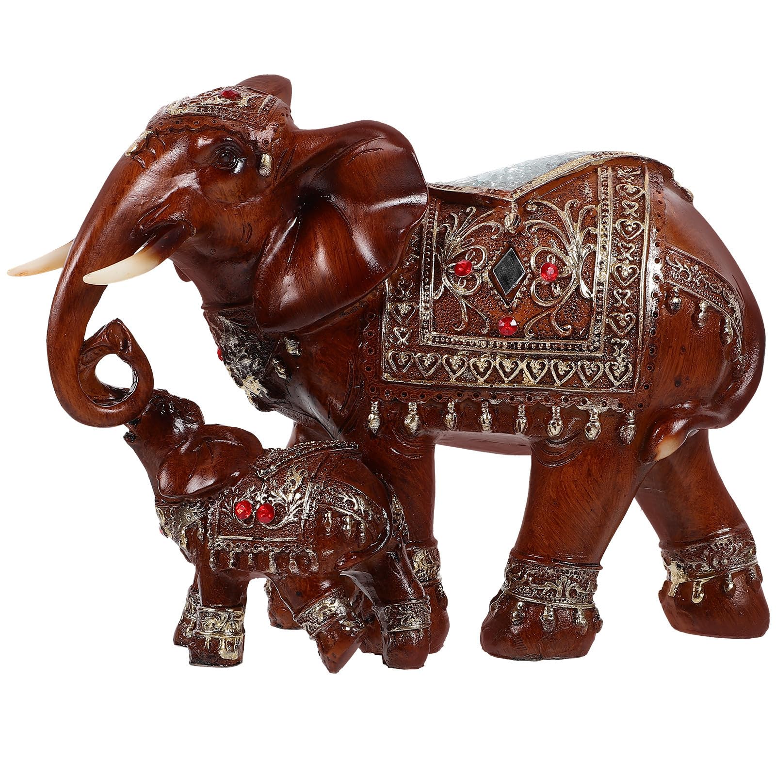 Figura de Elefante de Mesa de Resina para Decoración Interior Elegante