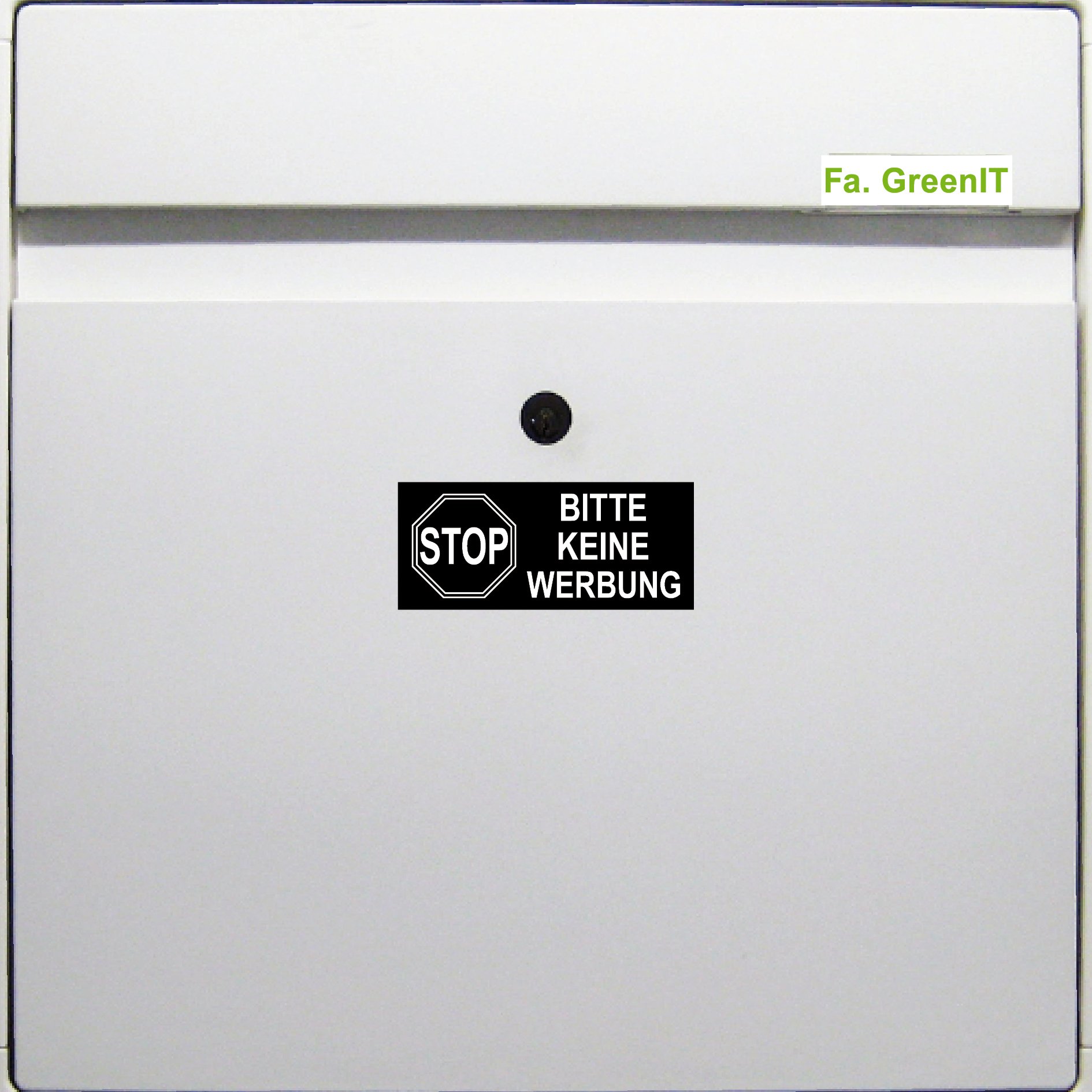 PVC-Aufkleber 'KEINE WERBUNG' – Ca. 9 X 2 Cm, Wetterfest Und Selbstklebend