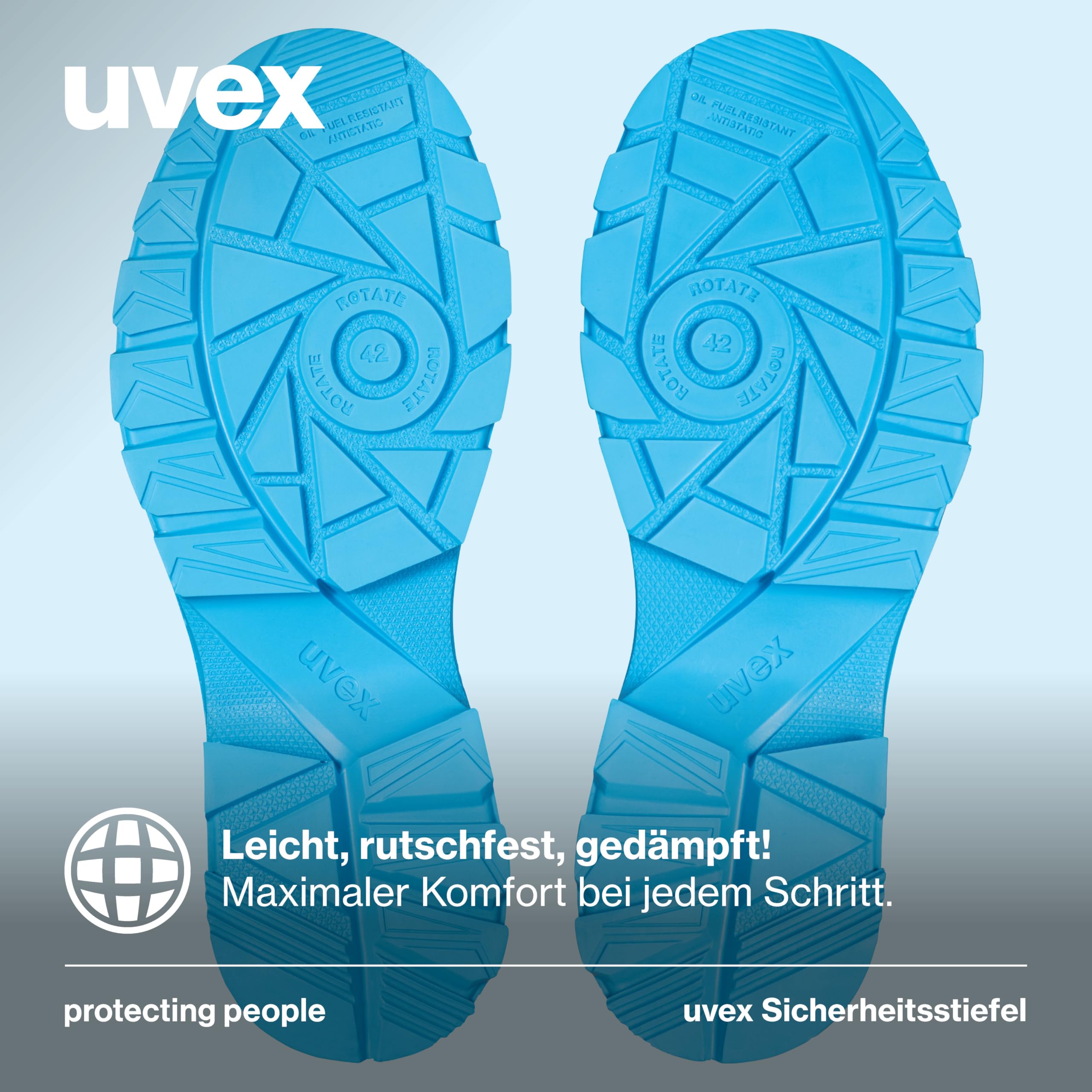 Uvex 2 xenova Sicherheitsstiefel S3 SRC, Schnürstiefel, Arbeitsschuhe für Herren, Schwarz/Grün