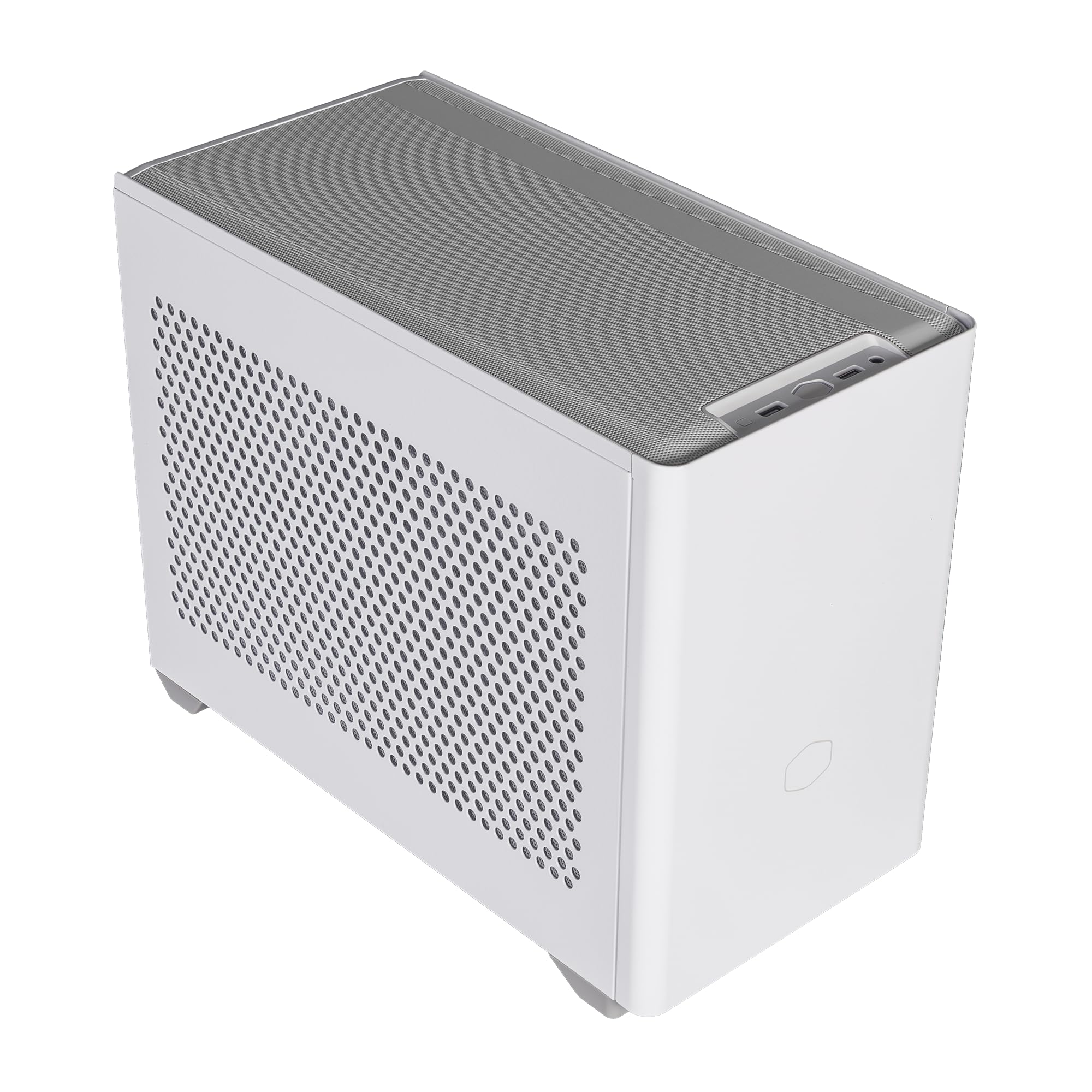 Cooler Master Nr200 White Sff Small Form Factor Mini-Itx Case With Vented Panel, Triple-Slot Gpu, Tool-Free And 360 Degree Accessibility, Without Pci Riser