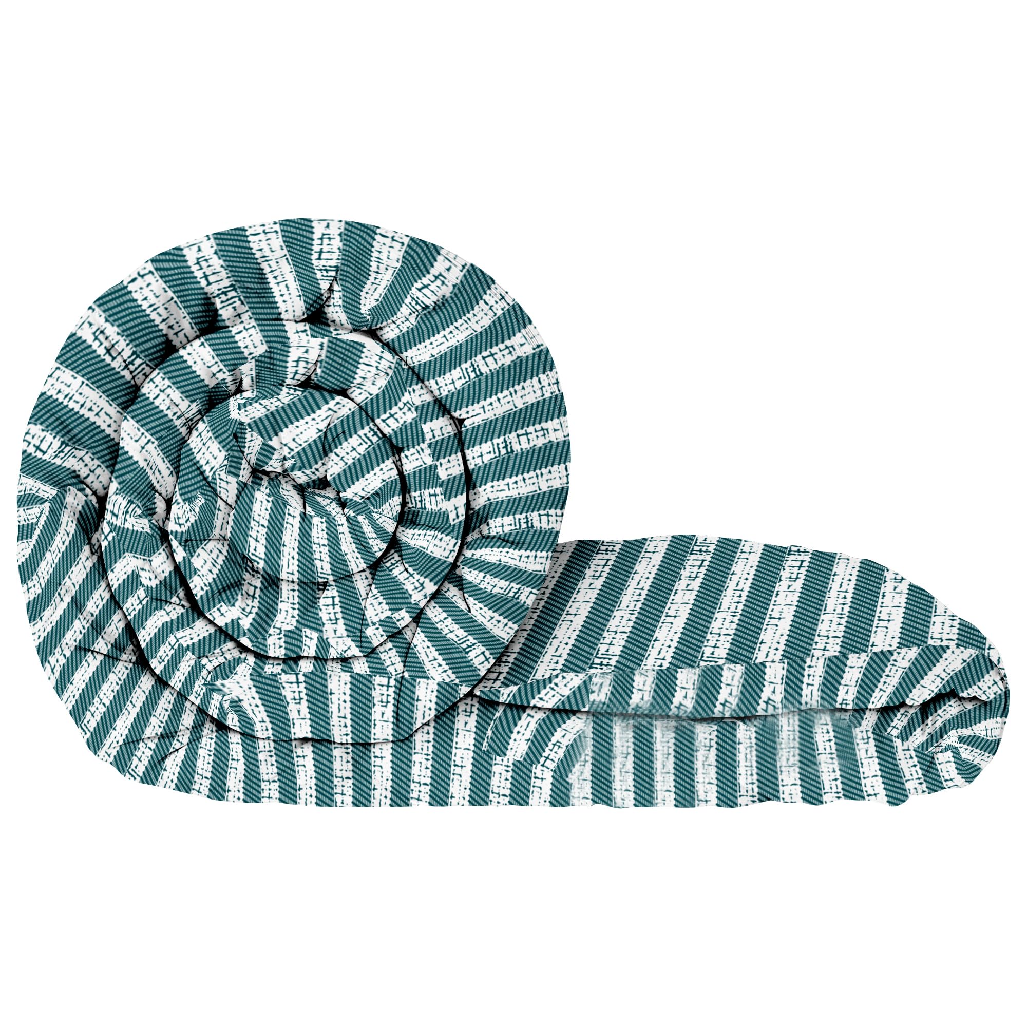 Single Bed Comforter 180 GSM Reversible Microfiber | Comforter Single | AC Comforter Single Bed | Lightweight All Season Comforter | Blanket Single Size - Green & White-image-42