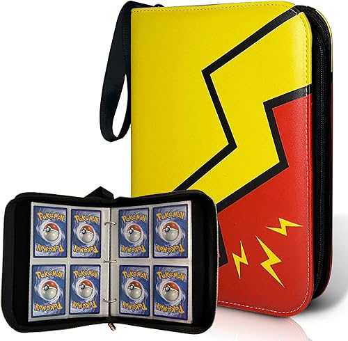Miniatura 2 de Game Depot Carpeta de tarjetas para carpeta de tarjetas Pokémon 4 bolsillos 400 bolsillos con 50 fundas extraíbles
