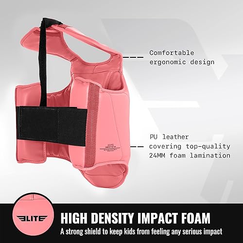 Miniatura 2 de Tae Kwon Do Karate - Protector de pecho para artes marciales de 4 a 8 años, para niños jóvenes, boxeo, kickboxing, Muay Thai y Krav MAGA Sparring