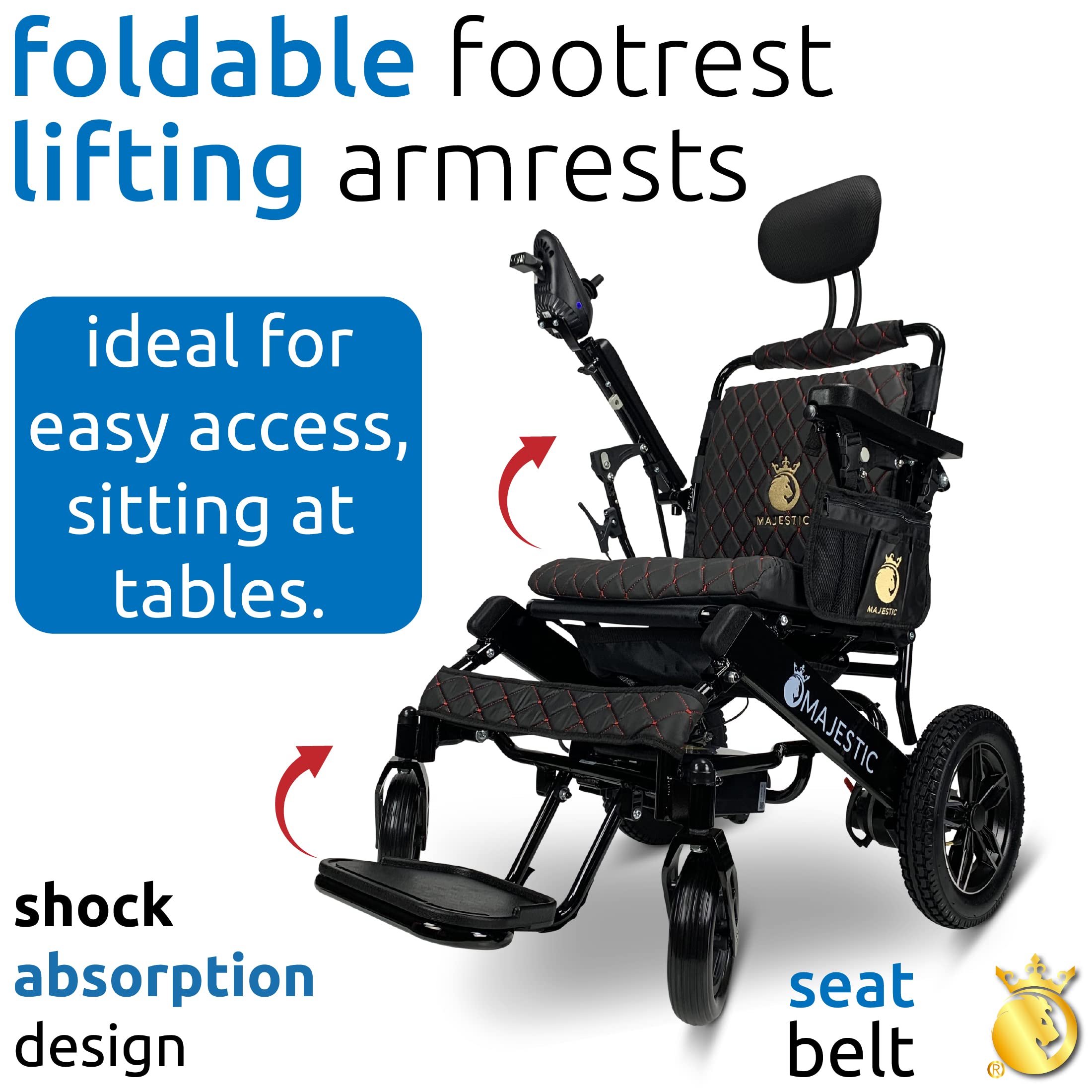 2021 Limited Edition Remote Control Foldable Electric Wheelchair