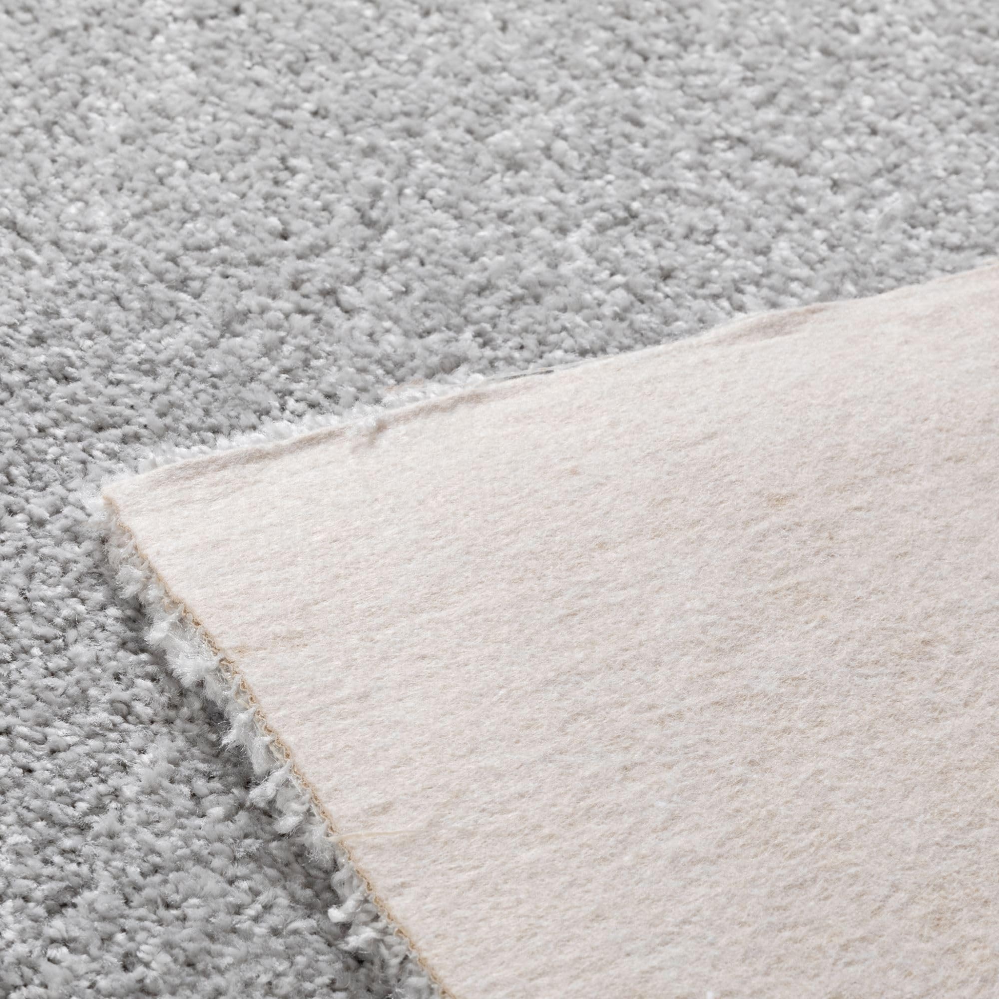 Steffensmeier Teppichboden Cambridge | Meterware Auslegware Wohnzimmer Schlafzimmer Kinderzimmer | grau | 200x200 cm