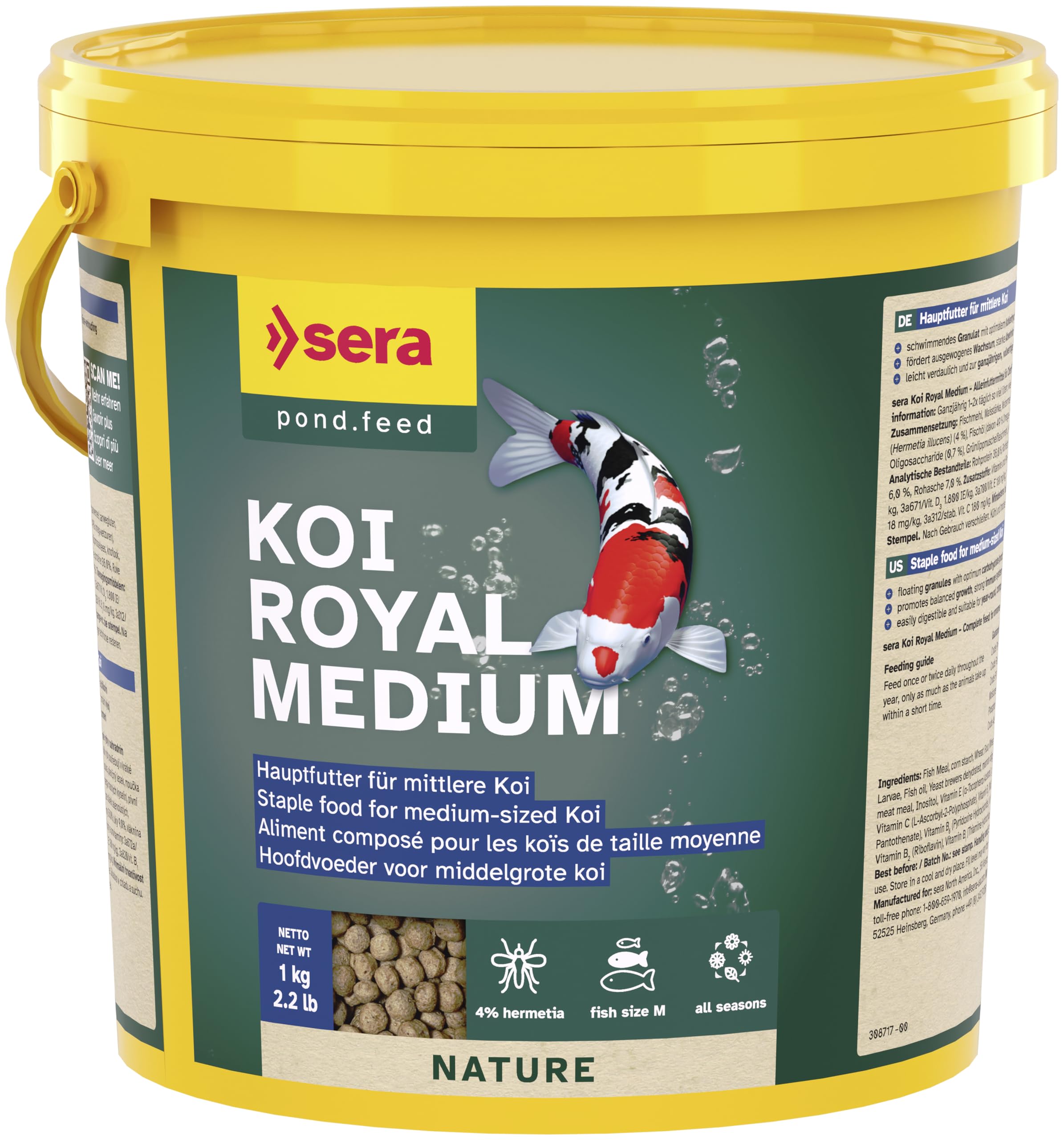 Sera Koi Royal Medium Fish Food, 800 GMS