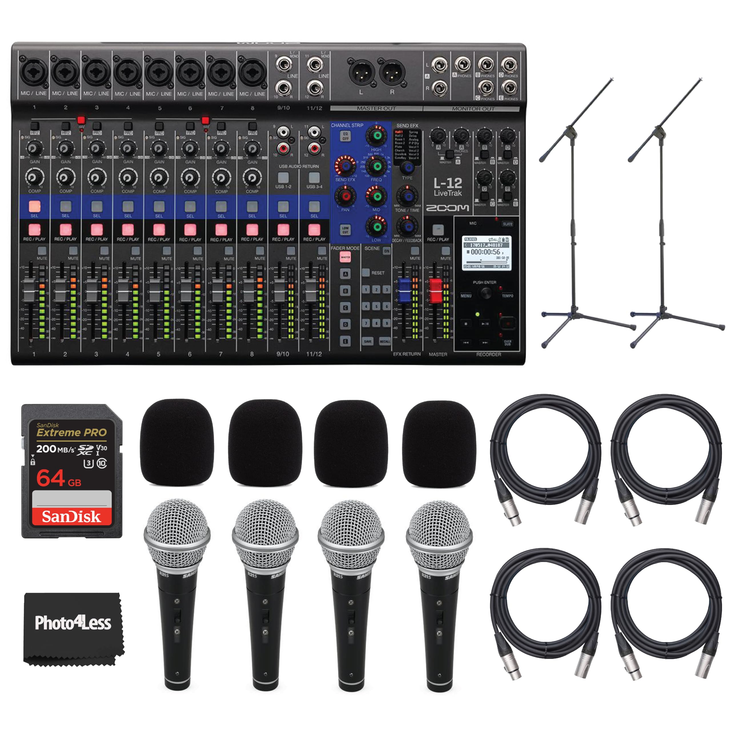 Amazon.com: Zoom LiveTrak L-12 Digital Mixer & Multitrack Recorder