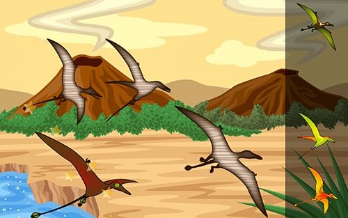 Jogo de dinossauros para crianças : parque pré-histórico ! jogos educativos