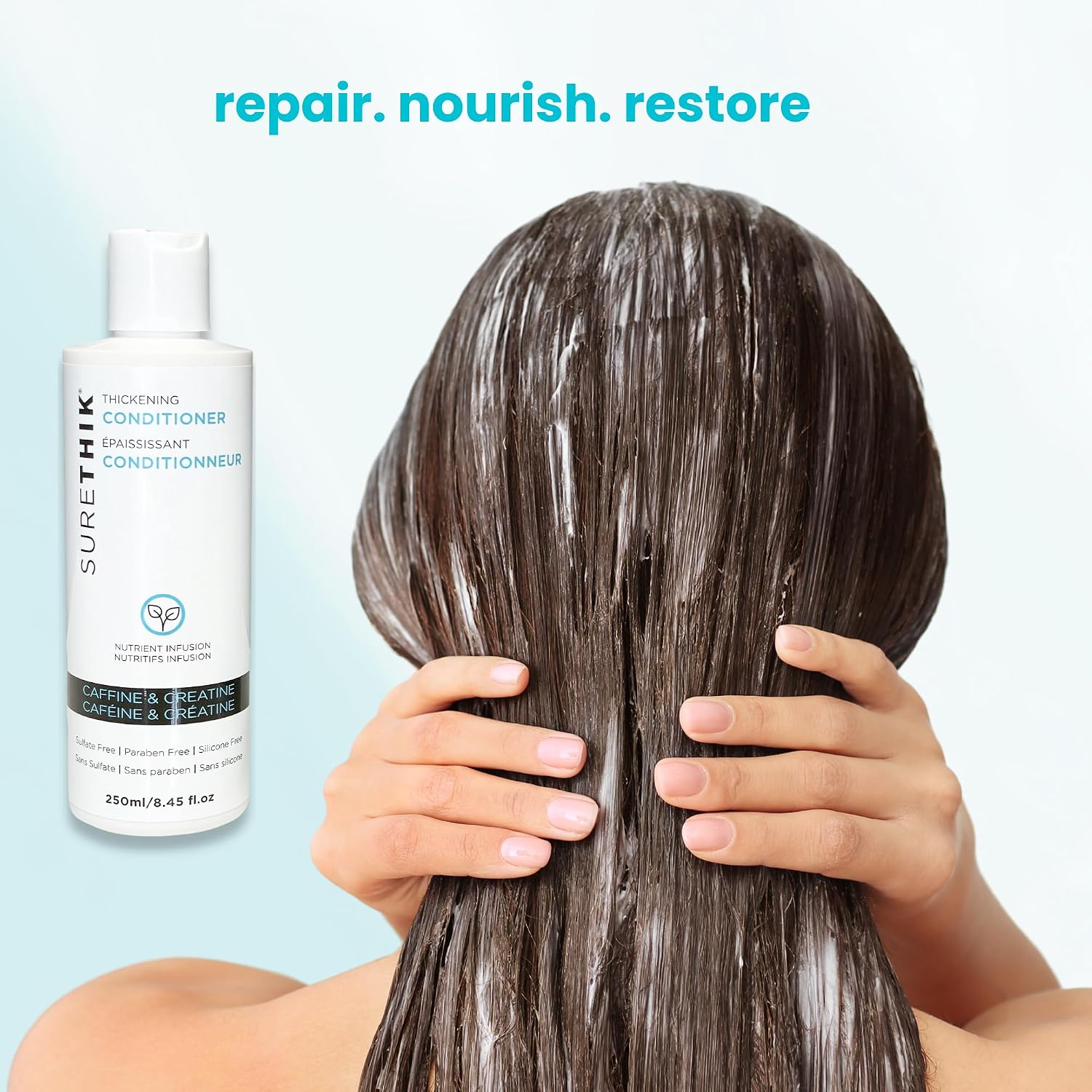 SURETHIK Caffeine Infused, Hair Thickening Conditioner, 250ml