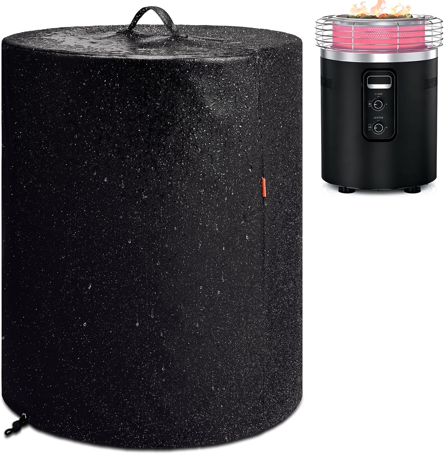 Fire Pit Cover for Ninja Fireside 360 Outdoor Heater & Fire Pit, Waterproof and Windproof Firepit Accessories, UV & Tear Resistant (Cover Only)