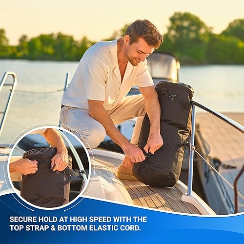 Miniatura 6 de Avigap Bote de Basura para Barco, 100% Resistente al Olor y a Fugas, Portátil, Reutilizable, Bolsa de Basura de 10-13 Galones con Cierre, Fácil de