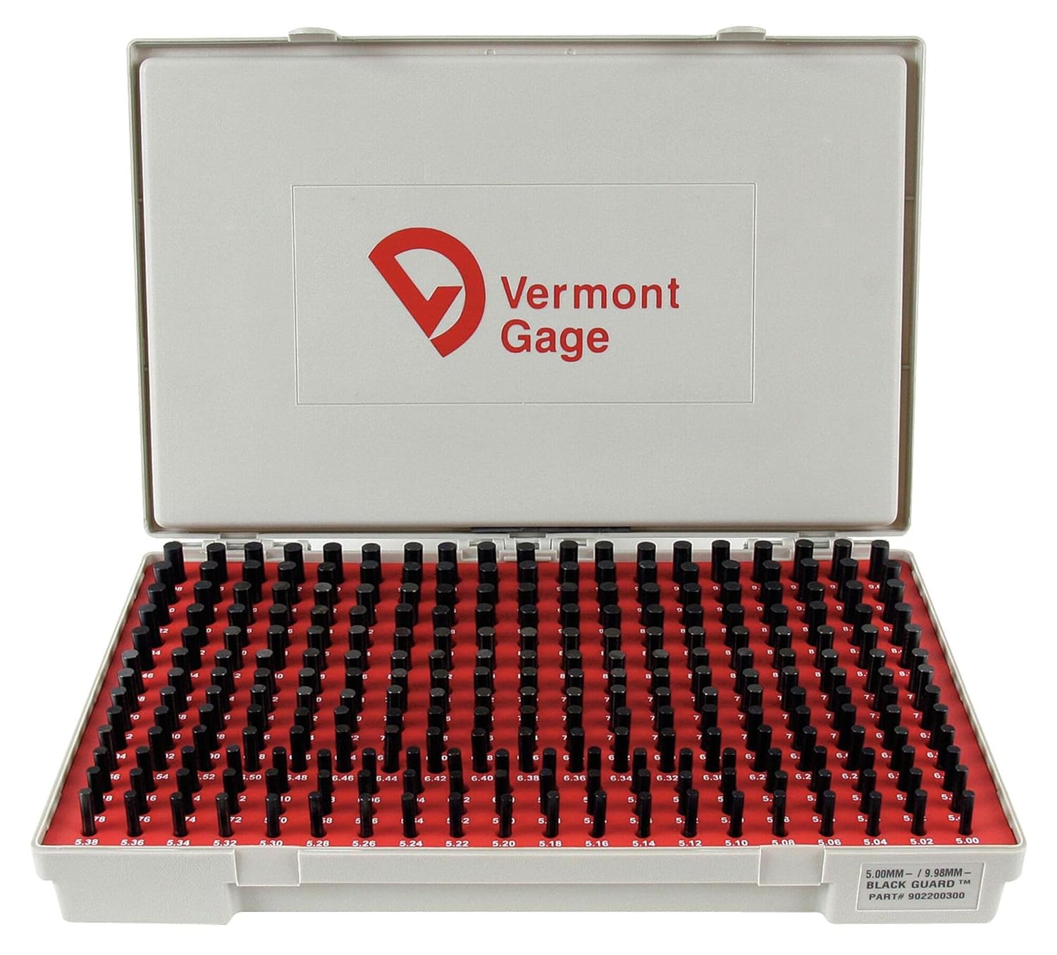 Vermont Gage 902200300 5.00MM-9.98MM CLASS ZZ MINUS BLACK GUARD SET