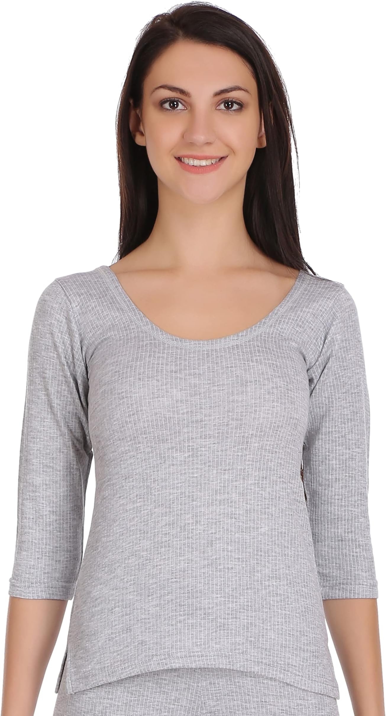 SelfcareWomen's Thermal 3/4 Sleeve Top Soft & Warm Poly Cotton Winters Wear Vest