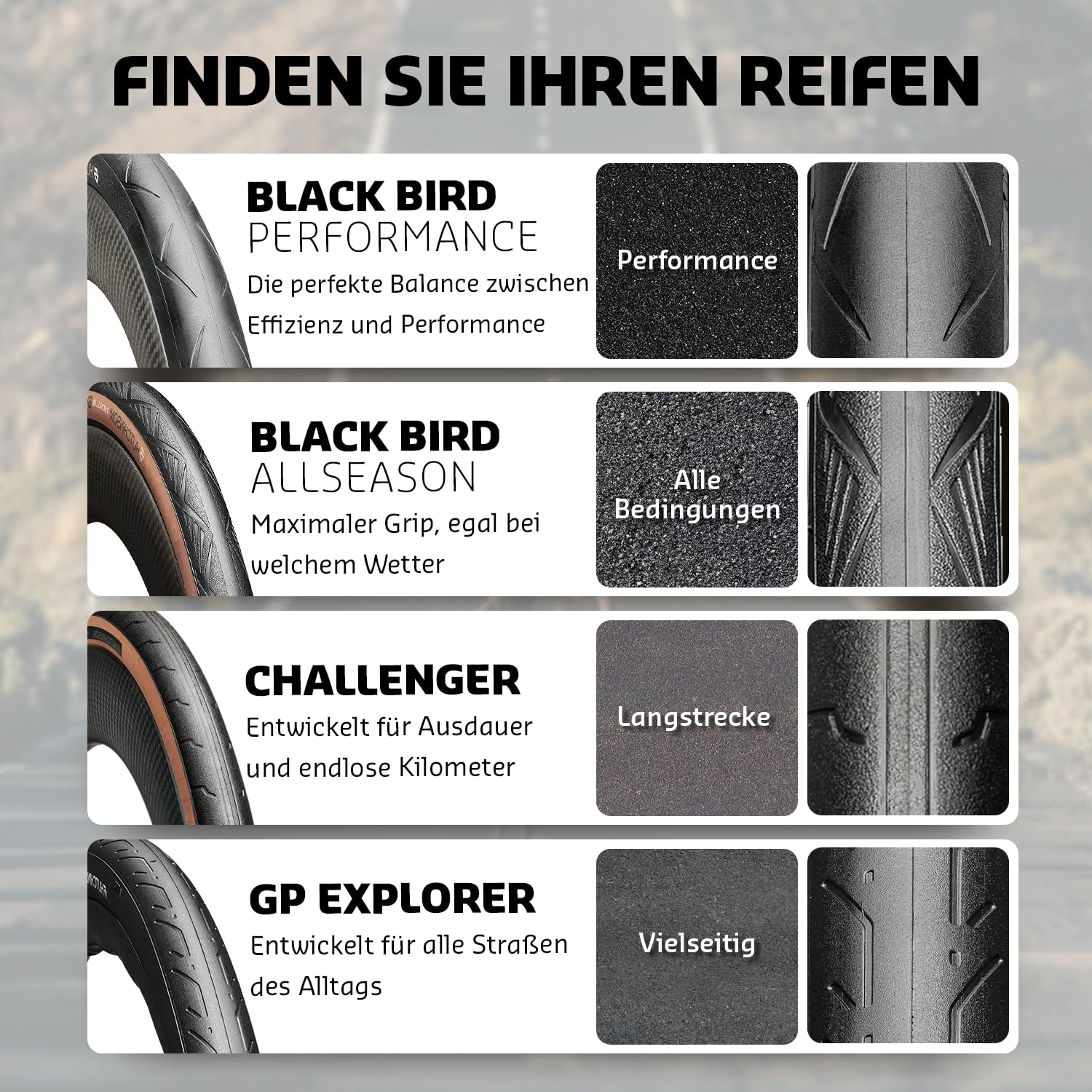 Hutchinson - Blackbird - Reifen für straßenfahrräder Performance - Tubeless Ready