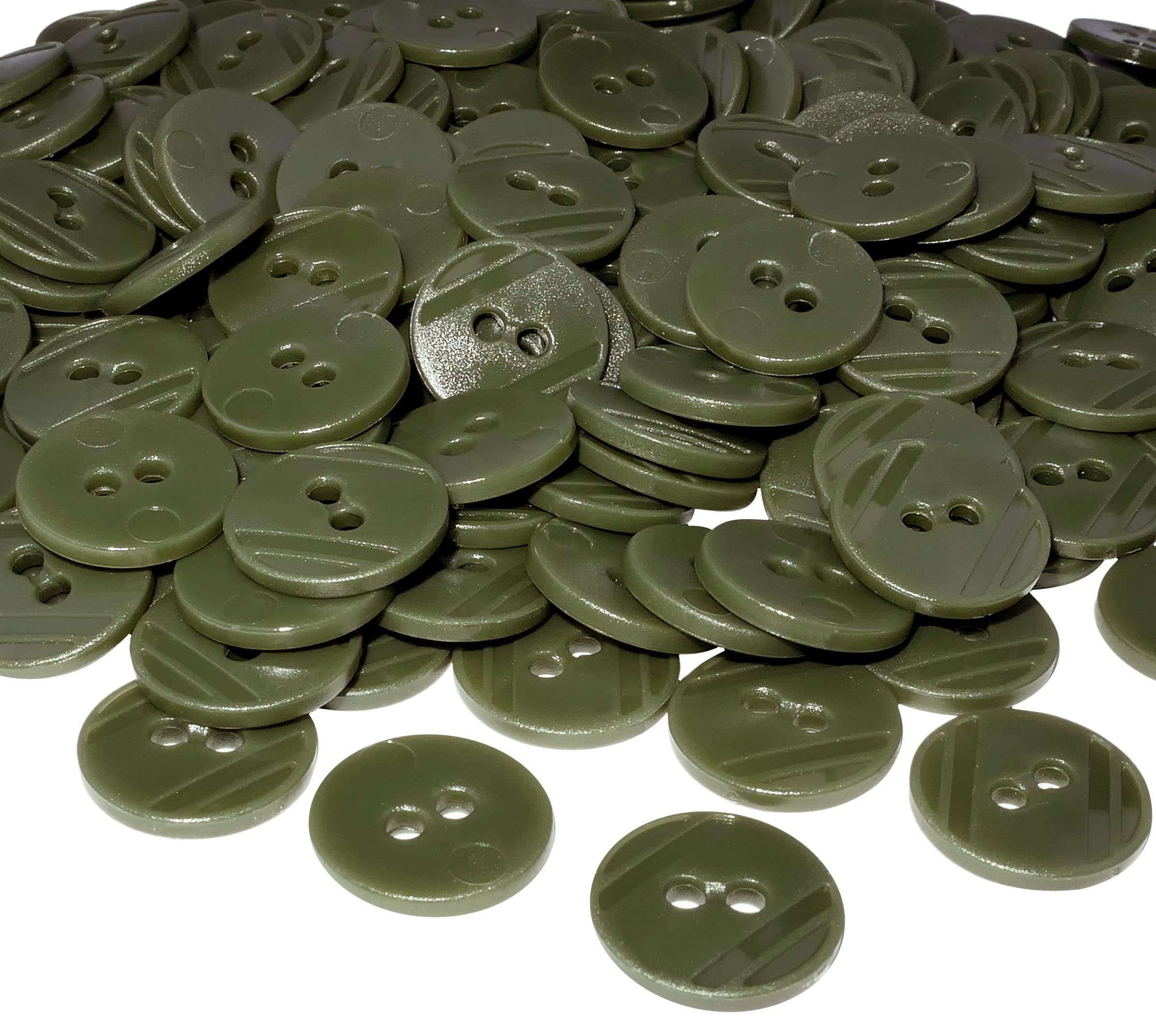 100 Bottoni Rotondi In Plastica Giallo Mais - &Oslash;11.5mm, 2 Fori, Per Cucito E Hobby Creativi