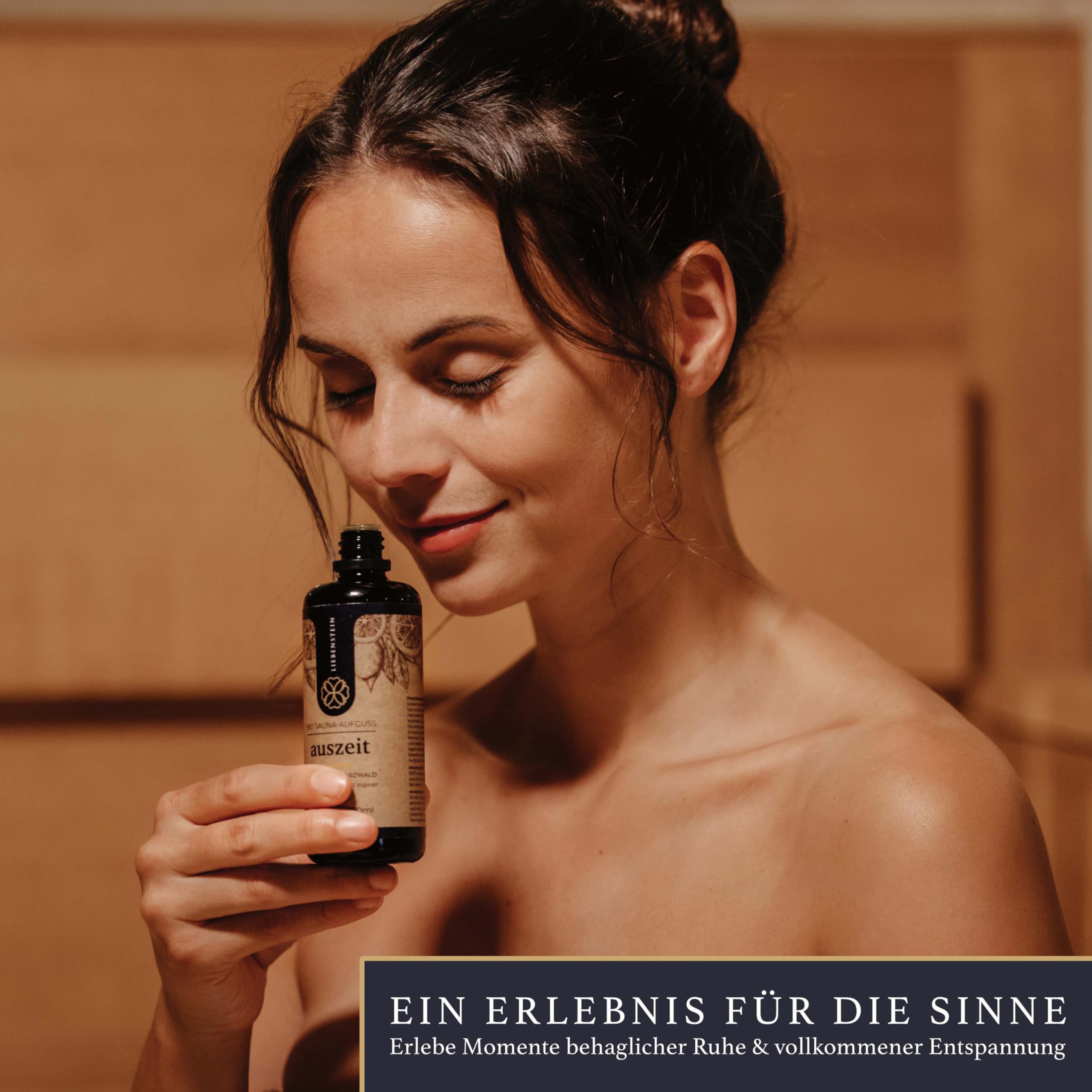Liebenstein® Wohlfühl Sauna Set - 3 tlg. – Enthält Sauna Eimer mit Kelle [4L], Saunahandtuch (anthrazit) und Saunaaufguss (Orange, Zitrone), hochwertiges Sauna Zubehör Set oder als Sauna Geschenk Set