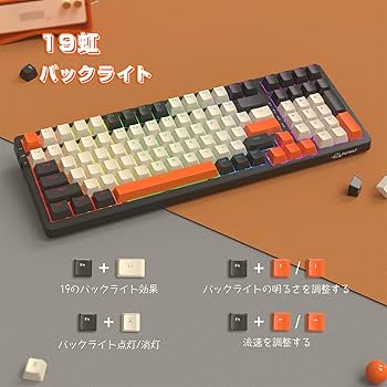 Amazon | MAGIC-REFINERメカニカルキーボード、ワイヤレス
