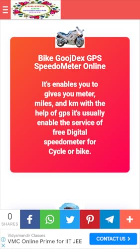 GoojDex GPS SpeedoMeter Online