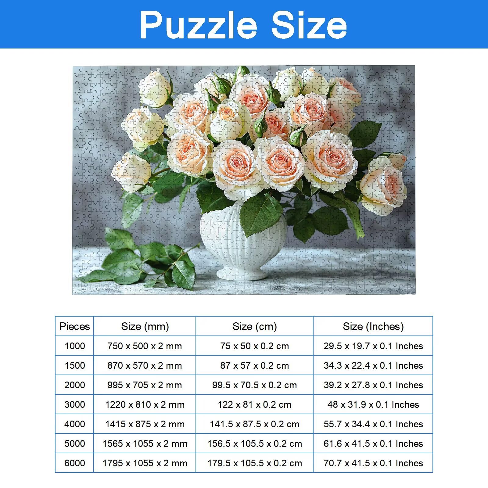 Puzzle 5000 sztuk dla dorosłych dzieci, puzzle z drewnianym kwiatem dla dorosłych, wymagające różowe łamigłówki, rodzinne gry edukacyjne, łamigłówki z pudełkiem do dekoracji domu, prezent dla kobiet i