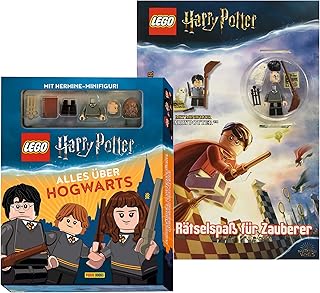 Buchspielbox Lego – Harry Potter – wszystko o Hogwarcie + zabawa z zagadkami dla czarodziejów, zestaw upominkowy dla fanów Harry'ego Pottera od 6 lat