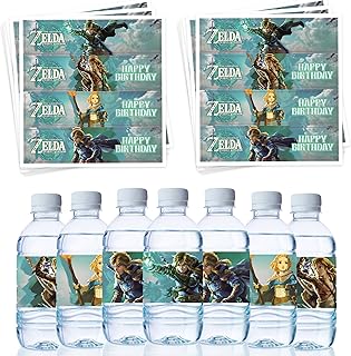 CSYMZZX Legend Birthday Party Supplies, 48pcs Legend Party Favors Water Bottle Labels Stickers, Legend Birthday Decorations for Kids