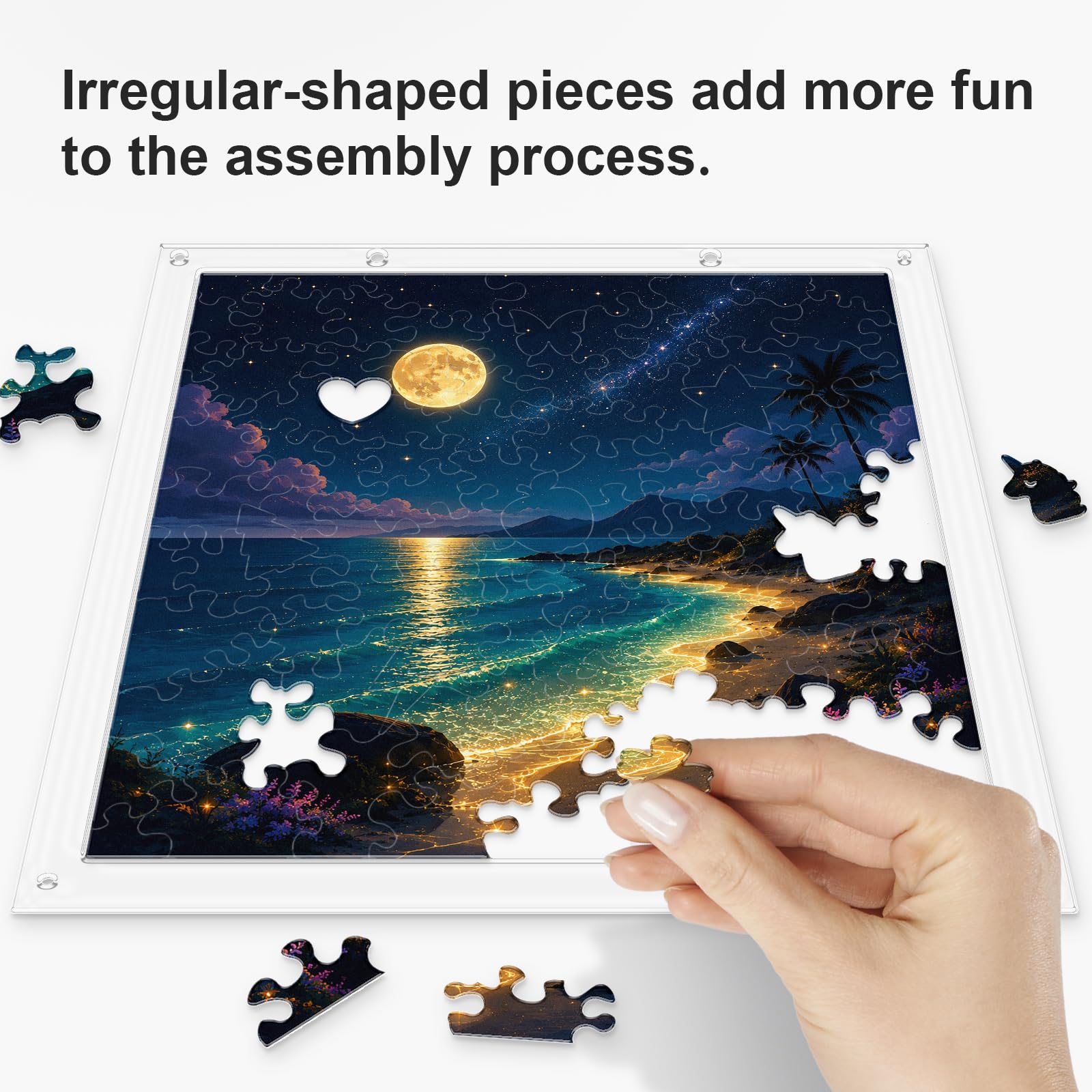 Akrylowe puzzle łapacz słońca, puzzle łapacz słońca dla dorosłych