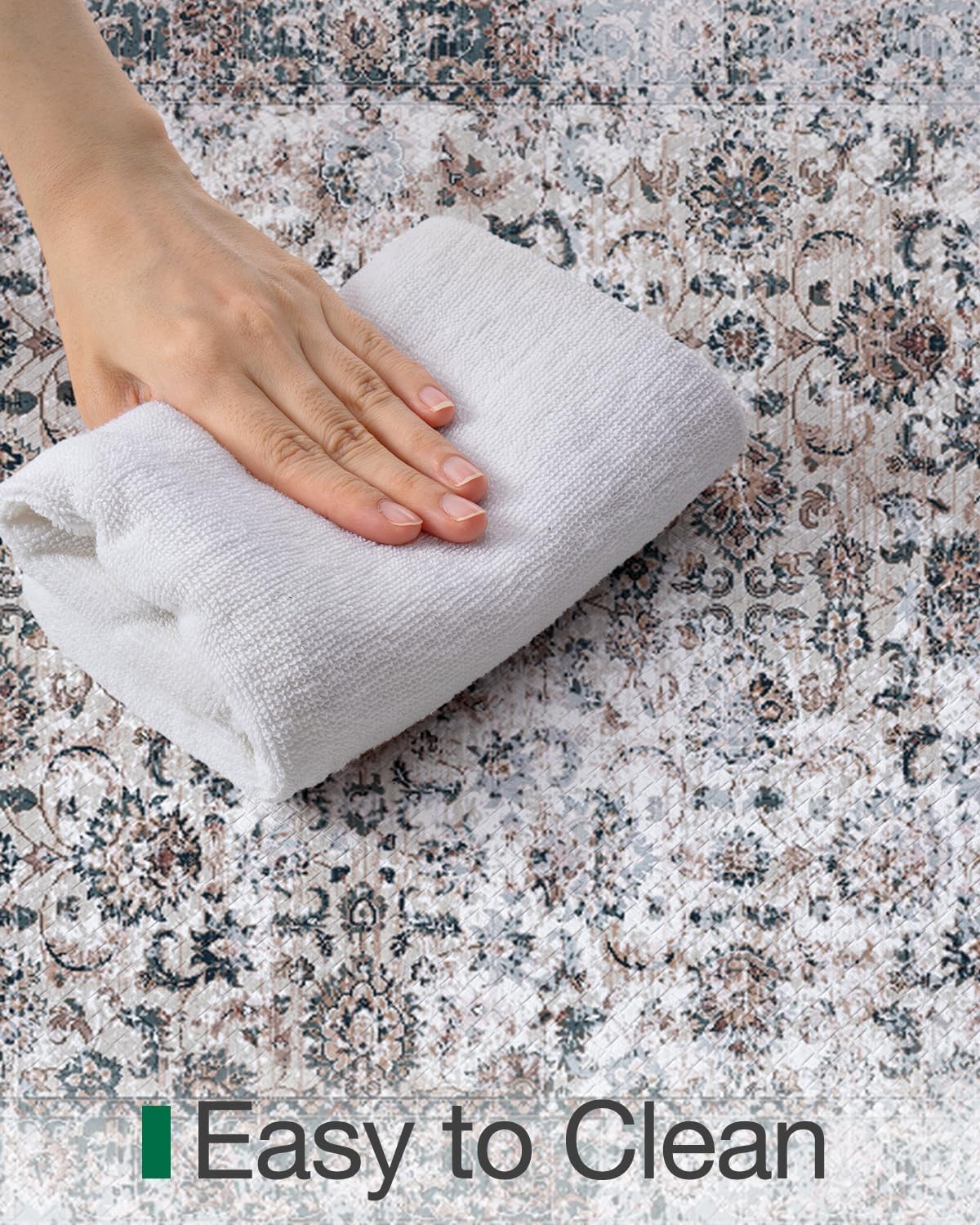 LUMI 2025 Upgraded Anti Fatigue Cushioned Kitchen Mat for Floor, Non-Slip Comfort PVC Padded Mats with Faux Leather Surface for Desk Office, Sink, Laundry, 24"x87"