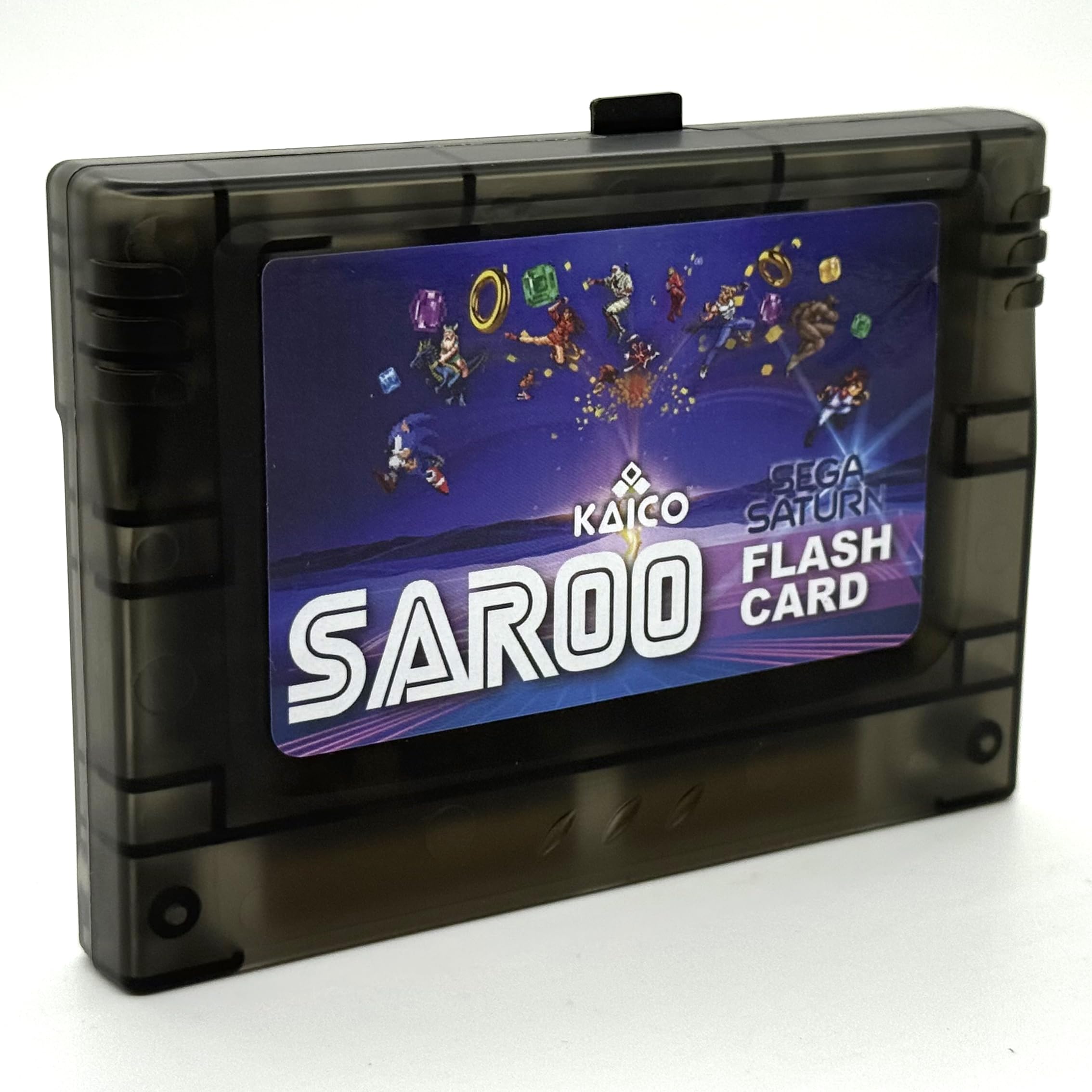 Kaico Sega Saturn Saroo Flash Cart - Cartuccia All in One - Costruito in Saturn Pseudo Kai - Viene fornito con una scheda di memoria Micro SD ufficiale da 8 GB - SS Saroo v1.3 Flash Drive