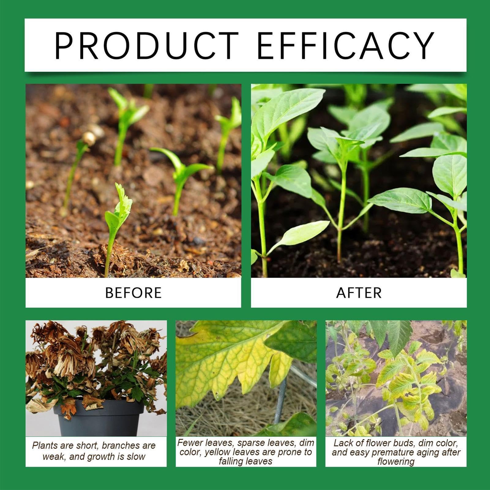 Revitalizador del suelo | nutrientes para el crecimiento de las plantas | Promotor del crecimiento de raíces - Para jardineros, agricultores, cultivadores, paisajistas, patios, granjas, huertos